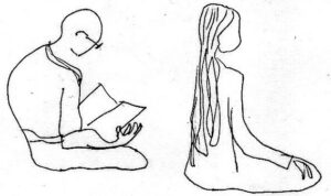 Seated figures sketch